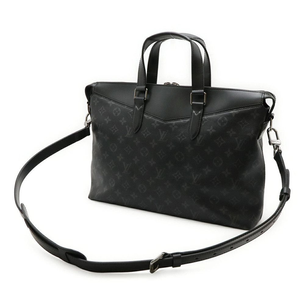 Louis Vuitton Business Explorer Bag Monogram Eclipse Briefcase Black